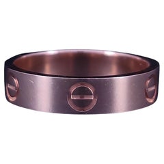 Cartier Love 18k Rose Gold Band Ring 61