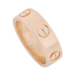 Cartier LOVE 18K Rose Gold Band Ring