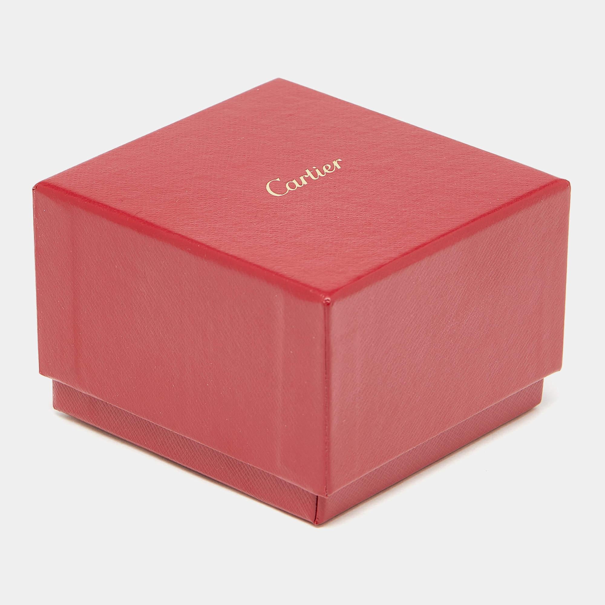 Cartier Love 18 Karat Roségold Bandring Größe 50 im Angebot 2