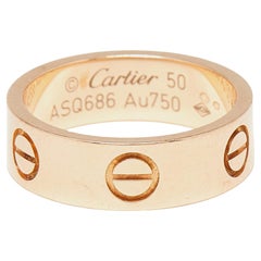 Cartier Love 18 Karat Roségold Bandring Größe 50