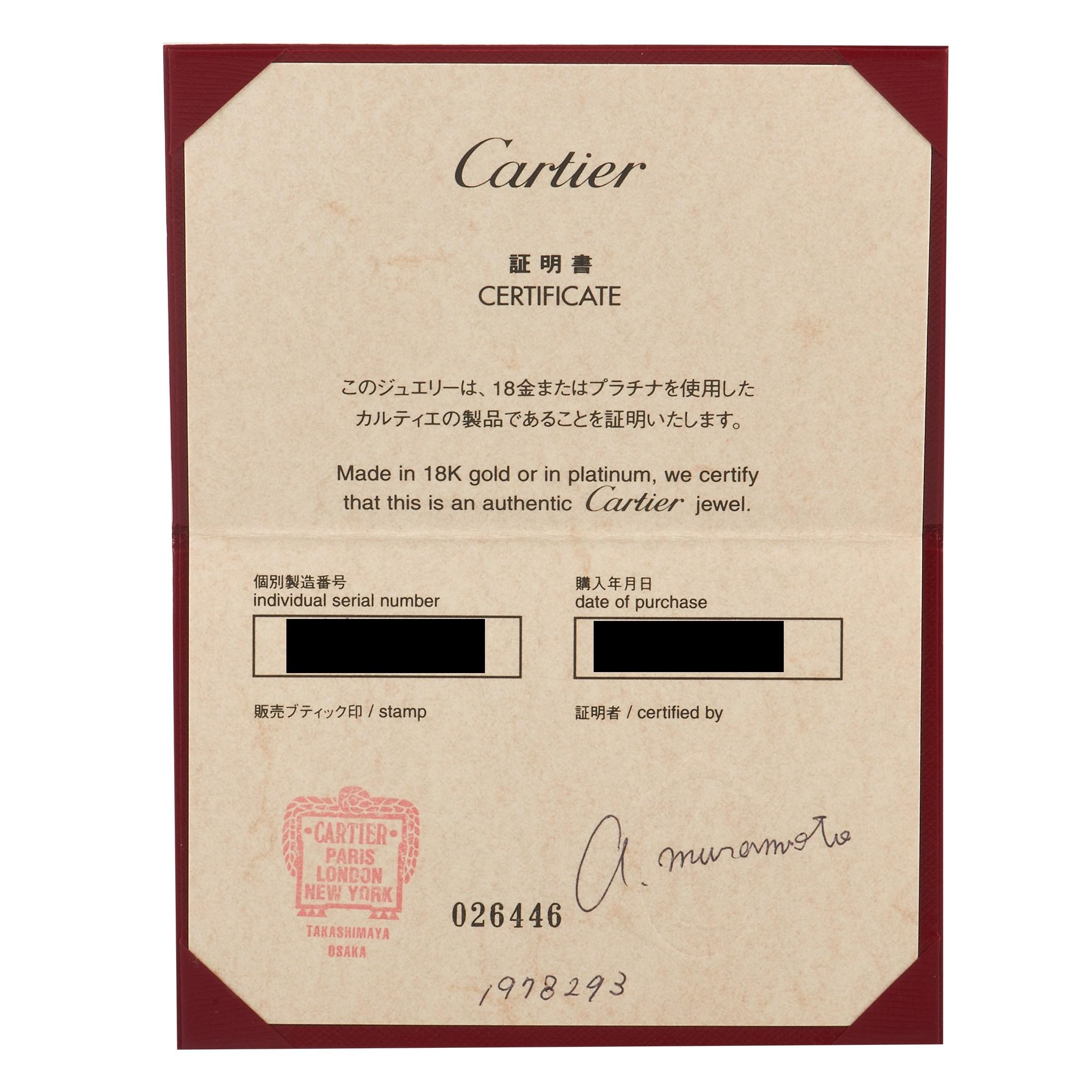 Cartier: Cartier LOVE 18 Karat Roségold Armband Größe 16 Damen