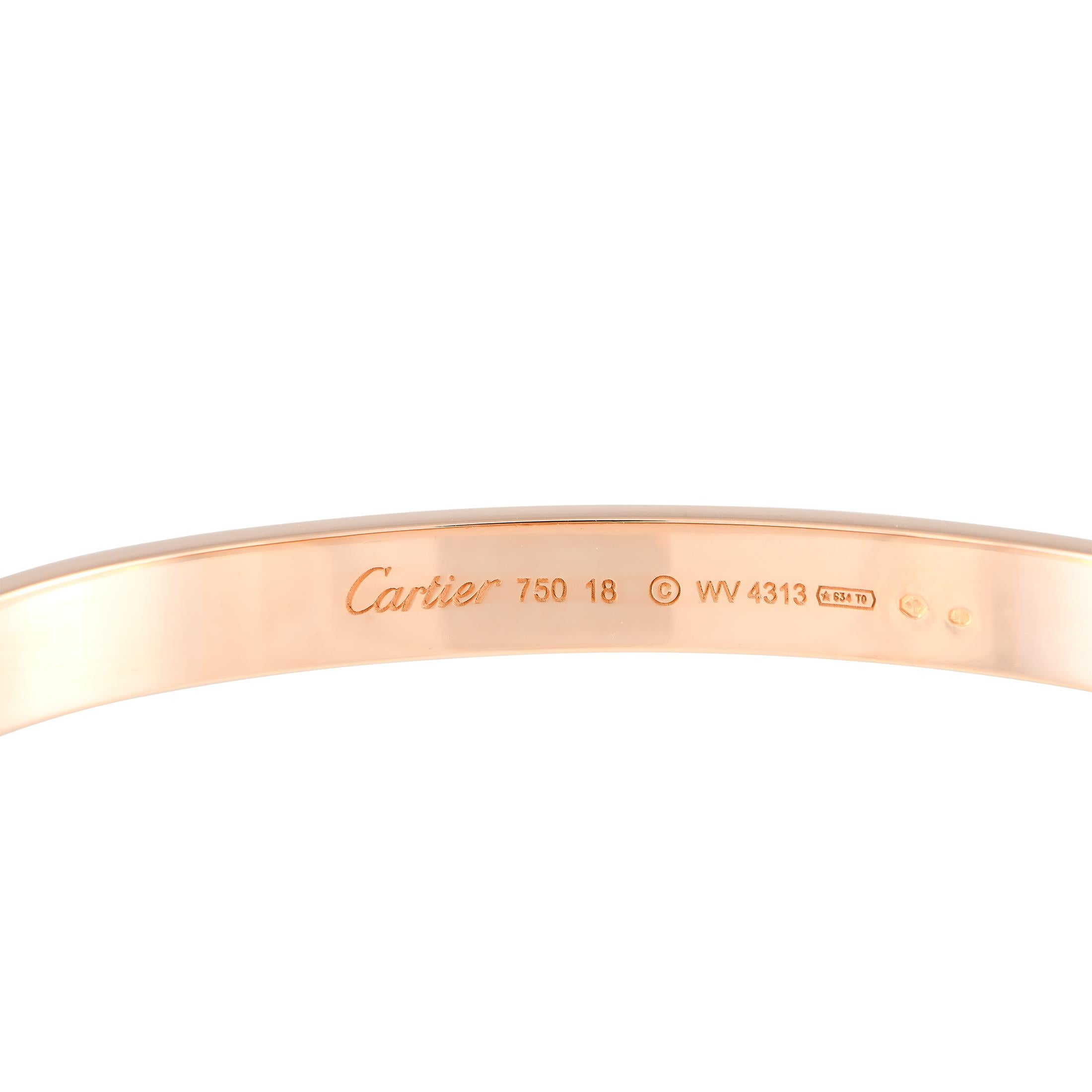 Prized for its symbolic significance and eternal elegance, the Cartier LOVE Bracelet continues to captivate hearts, and it's easy to see why. It's simple and unusual at once while also being meaningful. The rigid bracelet, meant to be worn every