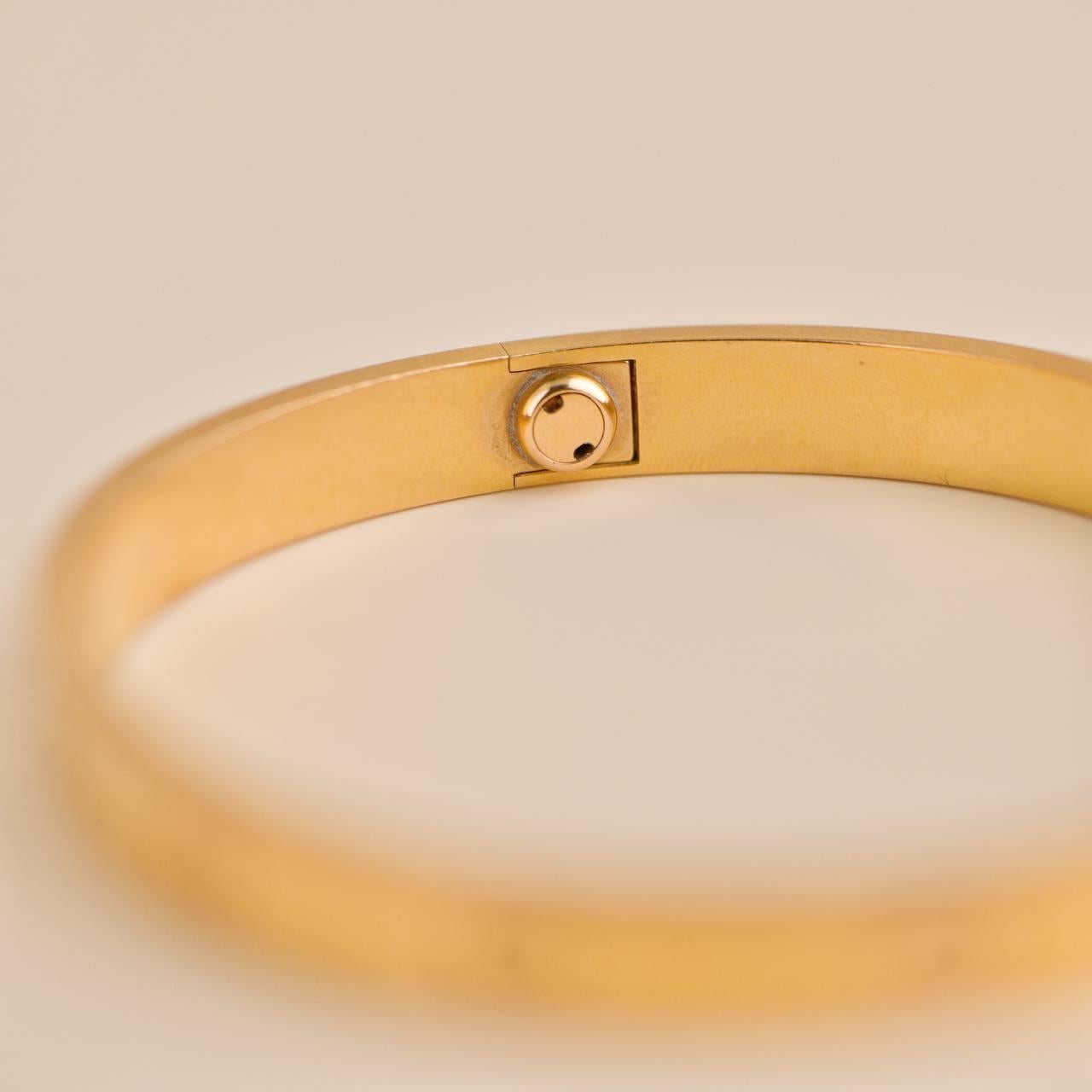 Cartier Love 18k Rose Gold Bracelet Size 18 2