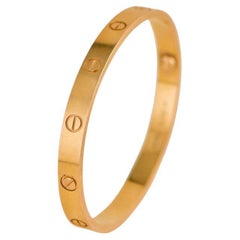 Cartier Love 18k Rose Gold Bracelet Size 18
