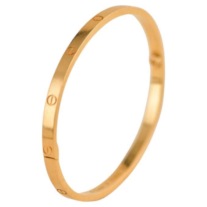 Cartier Love 18K Rose Gold Bracelet Small Model Size 16