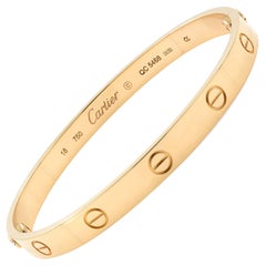 Cartier Love 18 Karat Rose Gold Bracelet