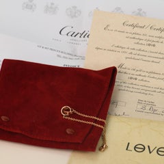 Cartier Love 18k Rose Gold Chain Bracelet