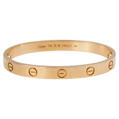 Cartier Love 18k Rose Gold Cuff Bracelet 16