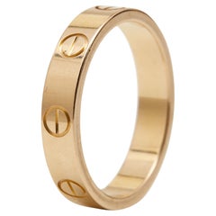 Cartier Love 18K Rose Gold Narrow Wedding Band Ring Size 51