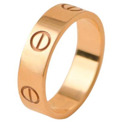 Cartier Love 18K Rose Gold Ring Size 55
