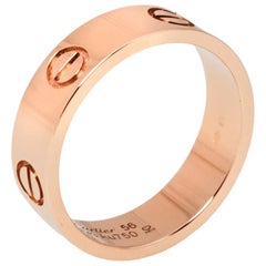 Cartier Love 18K Rose Gold Ring Size 56