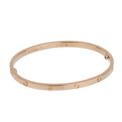 Cartier Love 18K Rose Gold Kleines Modell Armband, Größe 17