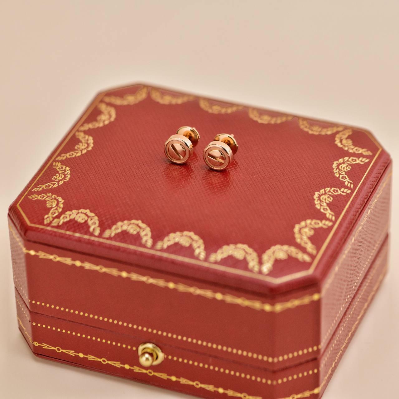 da uomo o donna Orecchini Cartier Love in oro rosa 18K in vendita