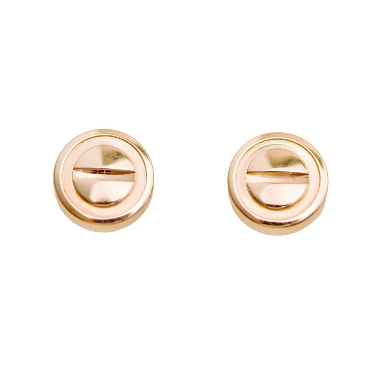 Orecchini Cartier Love in oro rosa 18K
