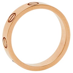 Cartier Love 18k Rose Gold Wedding Band Ring Size 47