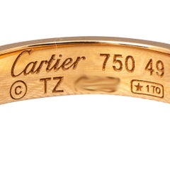 Cartier Love 18K Rose Gold Wedding Band Ring Size 49
