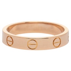 Cartier Love 18K Rose Gold Wedding Band Ring Size 50