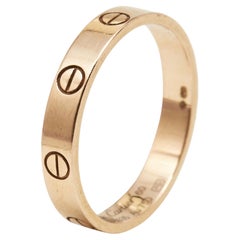 Cartier Love 18k Rose Gold Wedding Band Ring Size 60