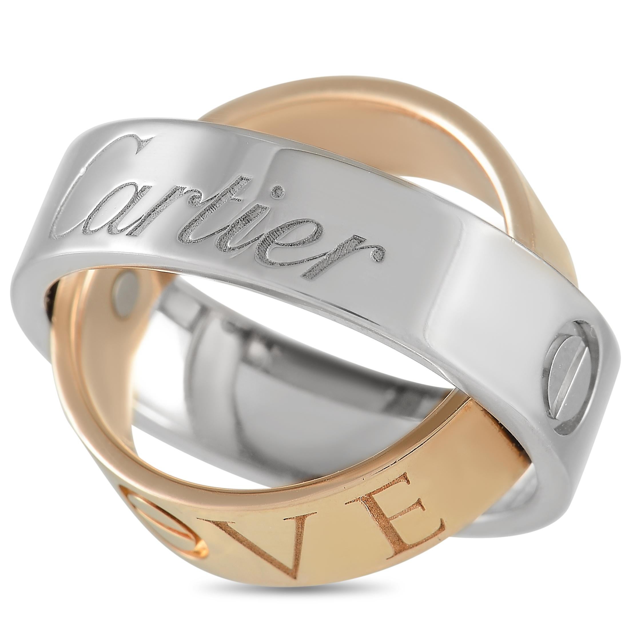cartier double band ring