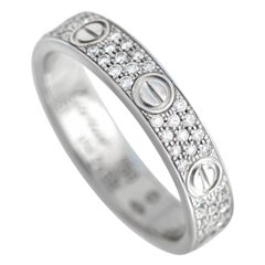 Cartier LOVE Ring aus 18 Karat Weißgold mit 0,31 Karat Diamanten