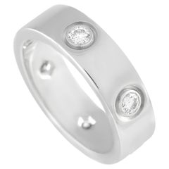 Cartier Love 18K White Gold 6 Diamond Ring