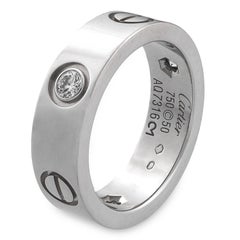 Cartier Love 18K White Gold and Diamonds Ring