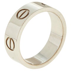 Cartier Love 18K White Gold Band Ring 49