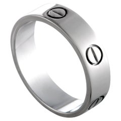 Cartier LOVE 18K White Gold Band Ring