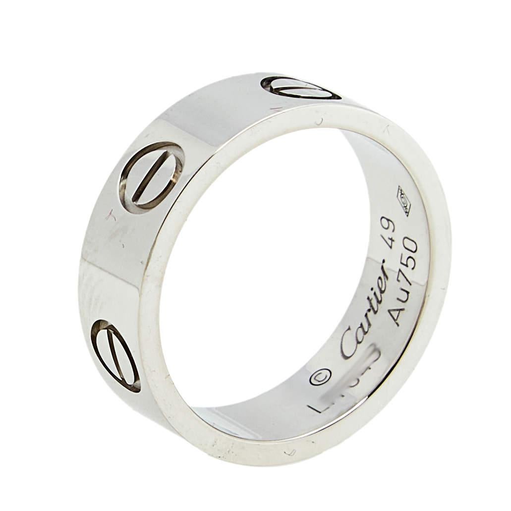cartier love ring sizes