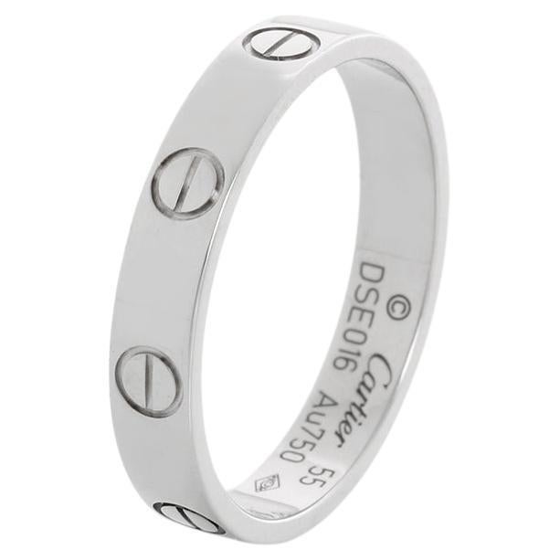 Cartier Love, fascia in oro bianco 18 carati misura 55 in vendita