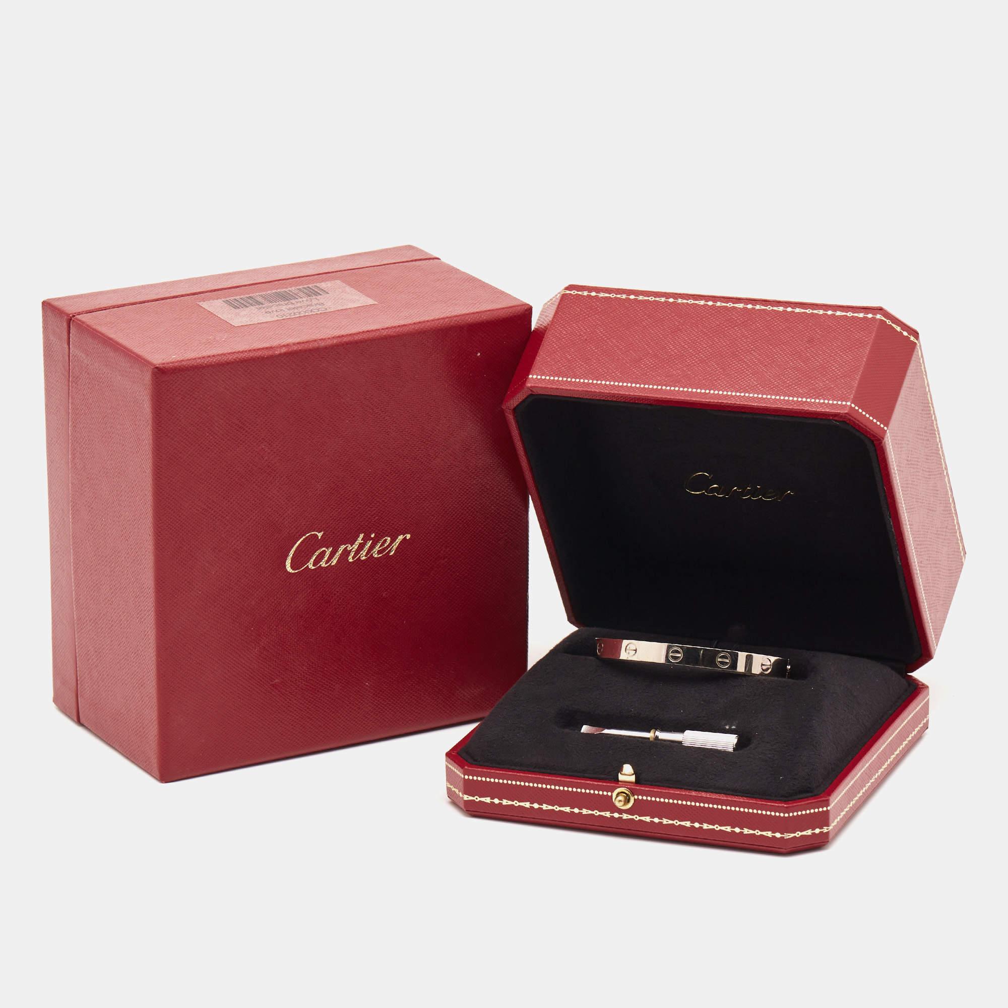 Cartier Love Armband aus 18 Karat Weißgold 17 2