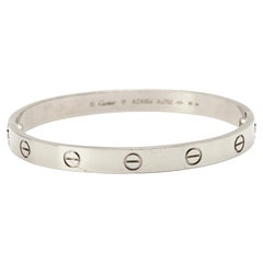 Cartier Love 18k White Gold Bracelet 17