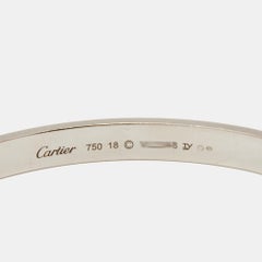 Cartier Love 18k White Gold Bracelet 18