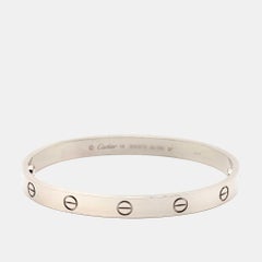 Cartier Love 18k White Gold Bracelet 18