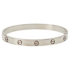 Cartier Love 18k White Gold Bracelet 18