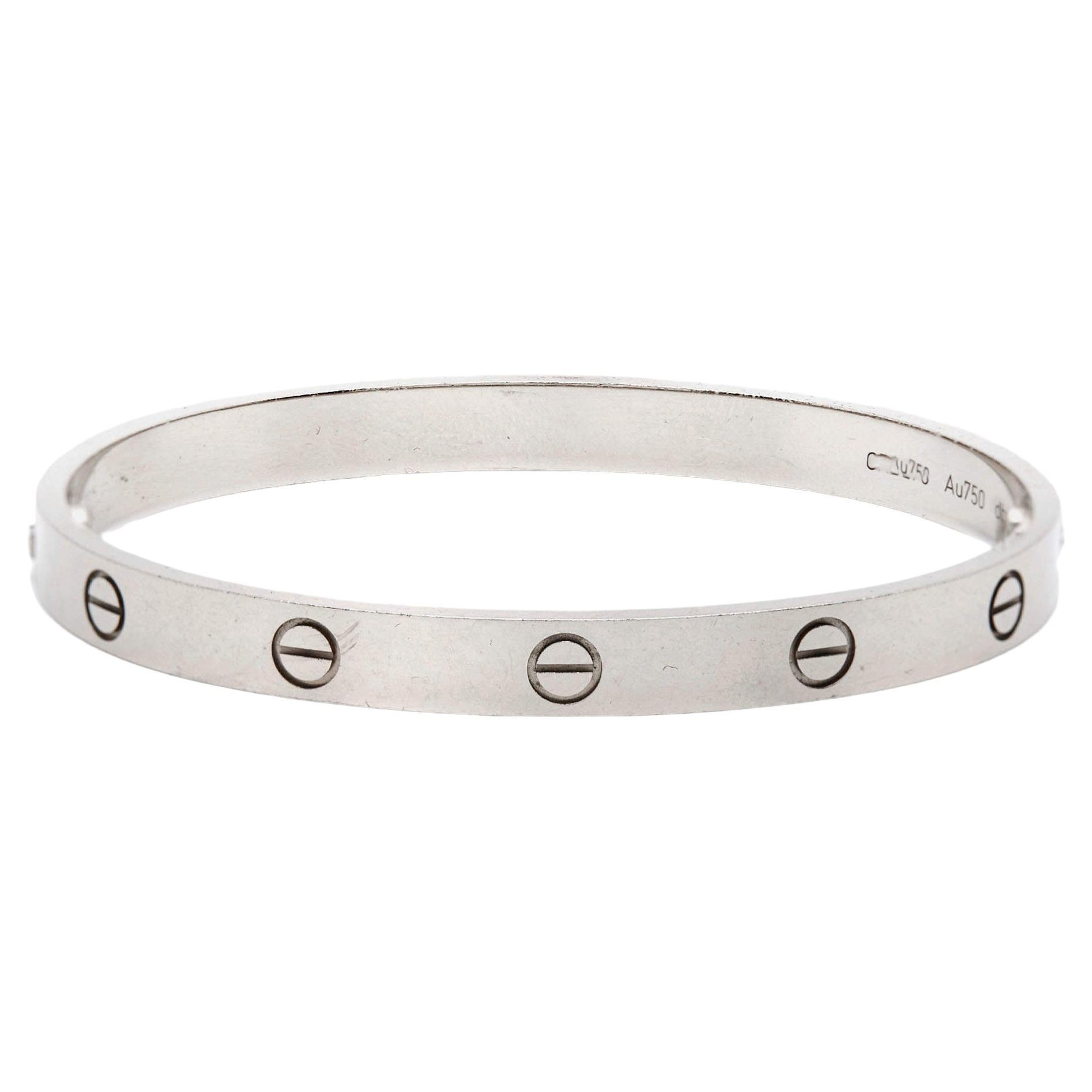 Cartier Bracelet Love en or blanc 18 carats 18 carats