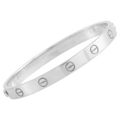 Cartier LOVE 18K White Gold Bracelet