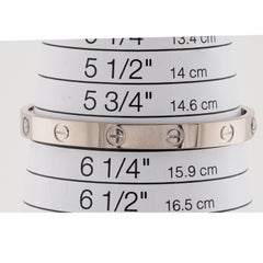 CARTIER Love 18k Weißgold-Armband Größe 16