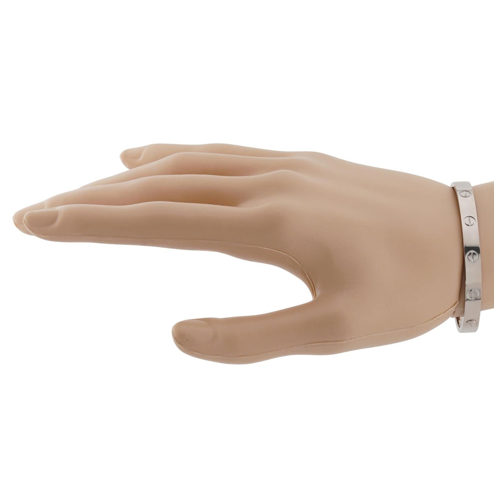cartier love bracelet size 16 in cm