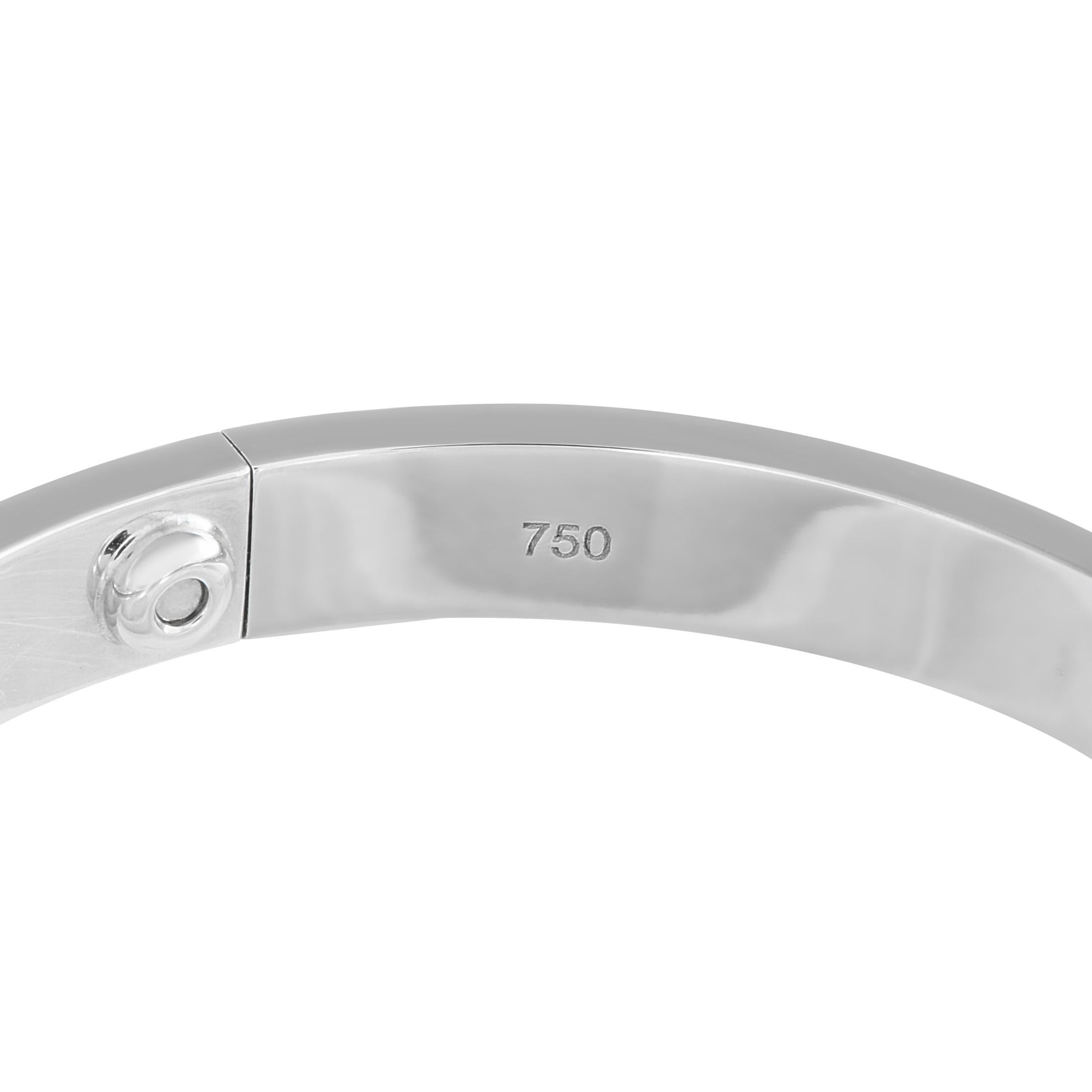 Cartier LOVE 18K White Gold Bracelet Size 17 1