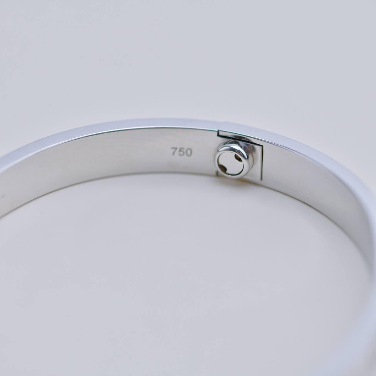 Cartier Love Pulsera Oro Blanco 18K Talla 17 en venta 2