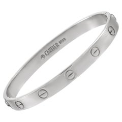 Cartier LOVE 18K White Gold Bracelet