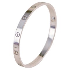 Cartier Love Bracelet en or blanc 18 carats, taille 19