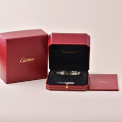 Cartier Love 18k White Gold Bracelet Size 20