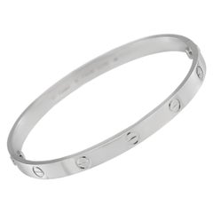 Cartier LOVE 18K White Gold Bracelet Size 20