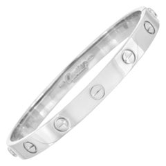 Cartier LOVE 18K White Gold Bracelet with Screwdriver