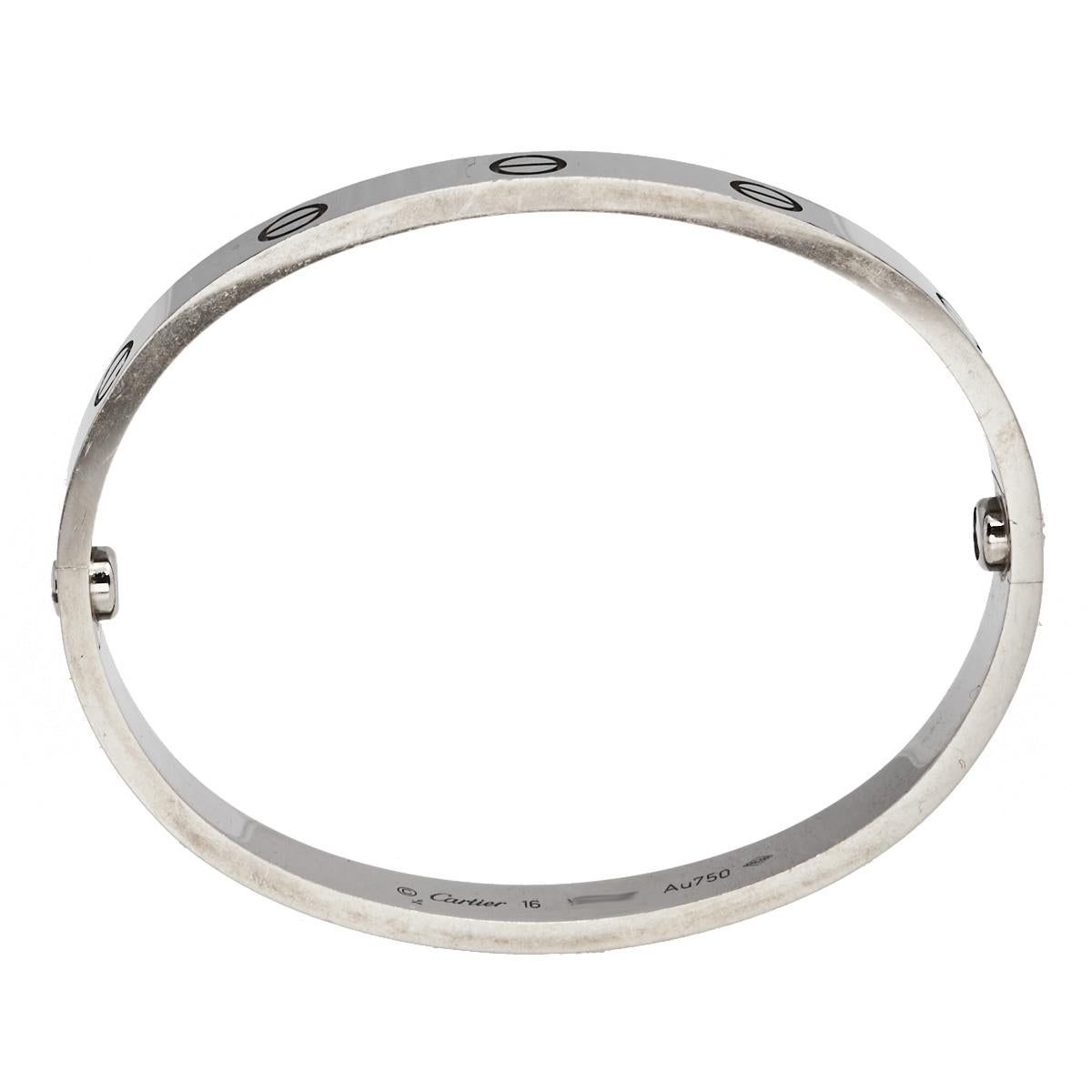 cartier bracelet 750 16 ip 6688 price