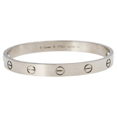 Cartier Love 18k White Gold Cuff Bracelet 16