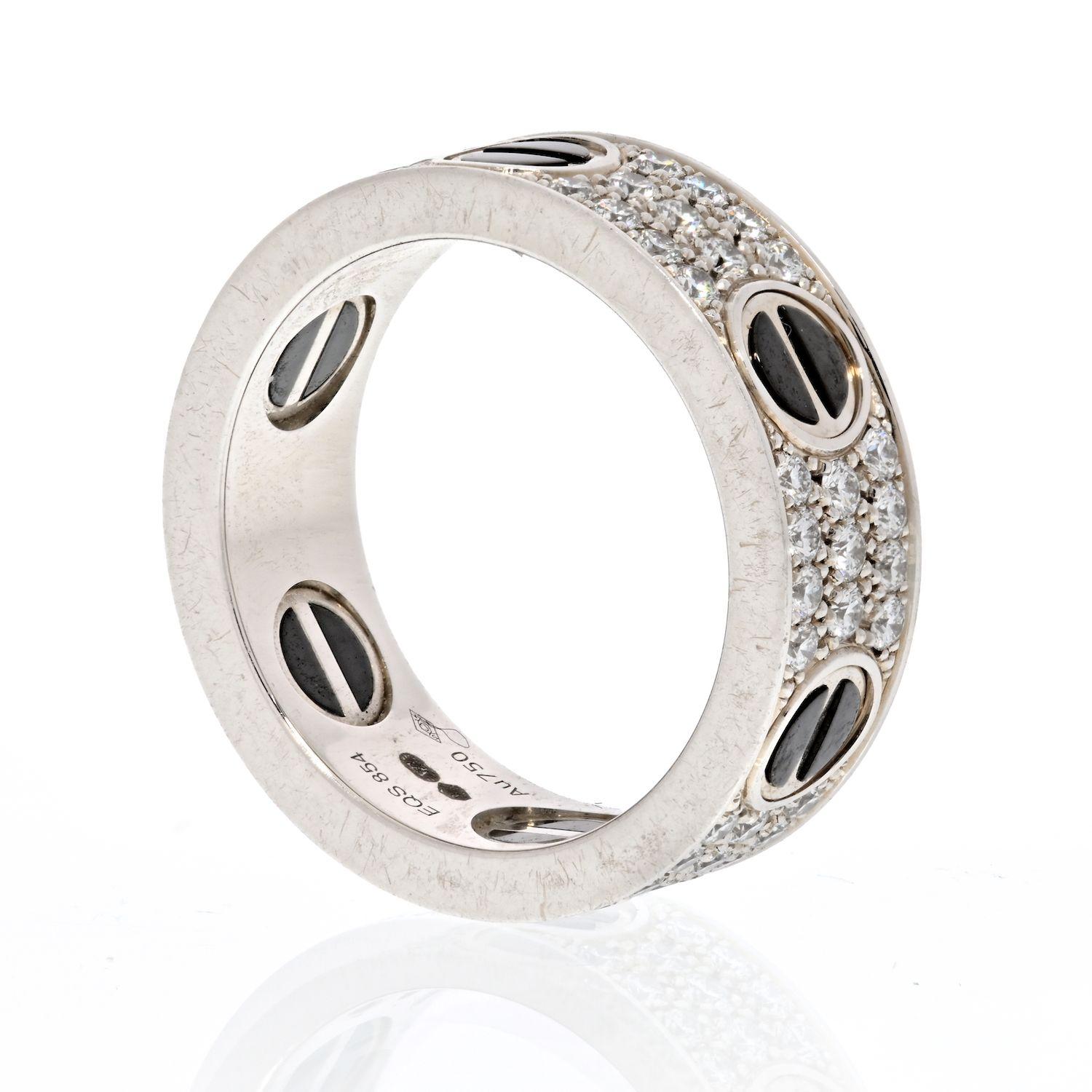 cartier love ring black