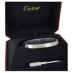 Cartier Love 18K White Gold FULL DIAMOND Bracelet